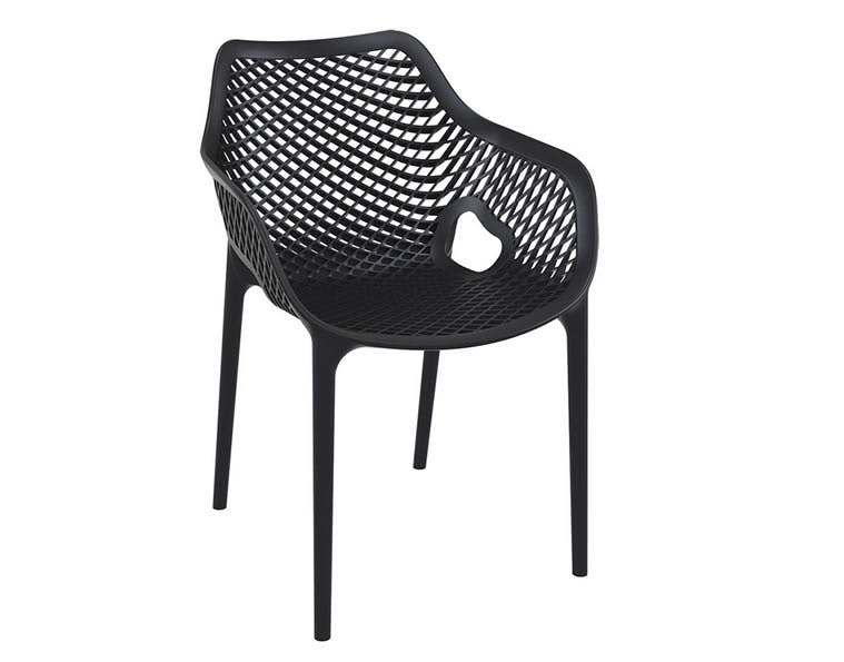 Air XL stolica Stolica AIR modernih linija, napravljena iz polypropilena sa dodanim staklenim vlaknima. Možete ga staviti u Vaš vrt ili u Vaš interijer, gdje se vrlo lijepo uklapa! Složiva je, te kao takva pogodna za korištenje u moderno opremljenim ugostiteljskim prostorima!